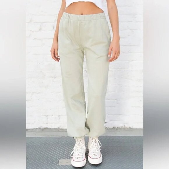 Brandy Melville John Galt Rosa Jogger Sweatpants Light Mint Green Loungewear OS - Picture 1 of 6